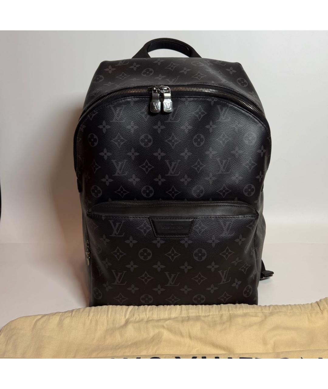 LOUIS VUITTON Черный кожаный рюкзак, фото 2