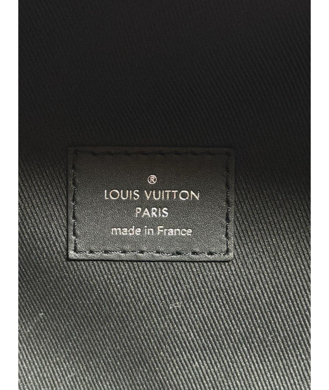 LOUIS VUITTON Черный кожаный рюкзак, фото 6