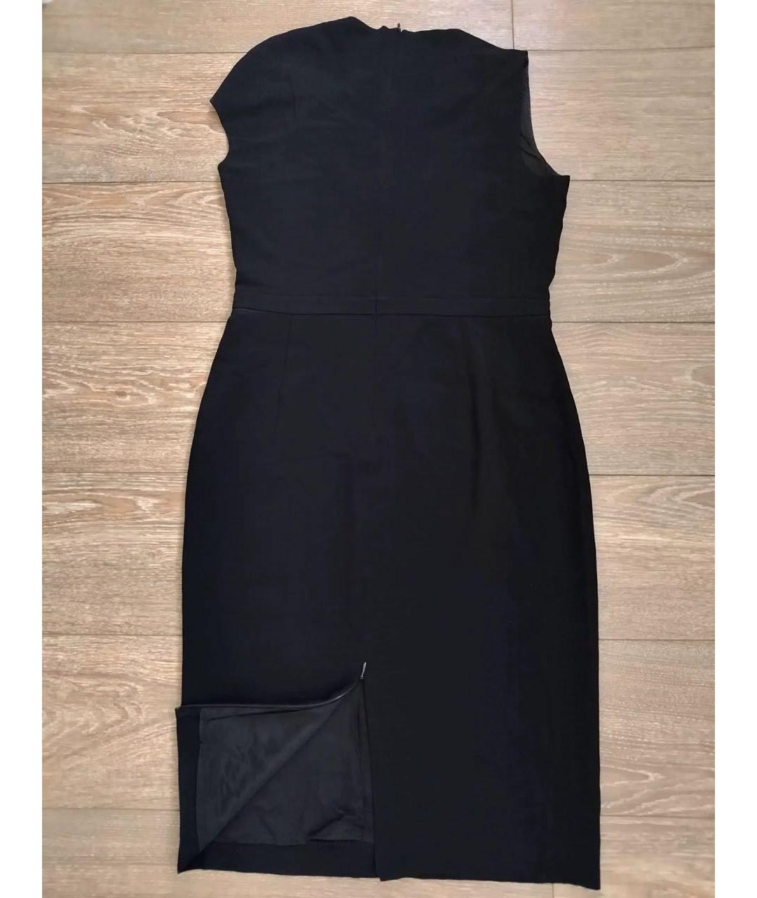 MAX MARA STUDIO Черное вискозное коктейльное платье, фото 2