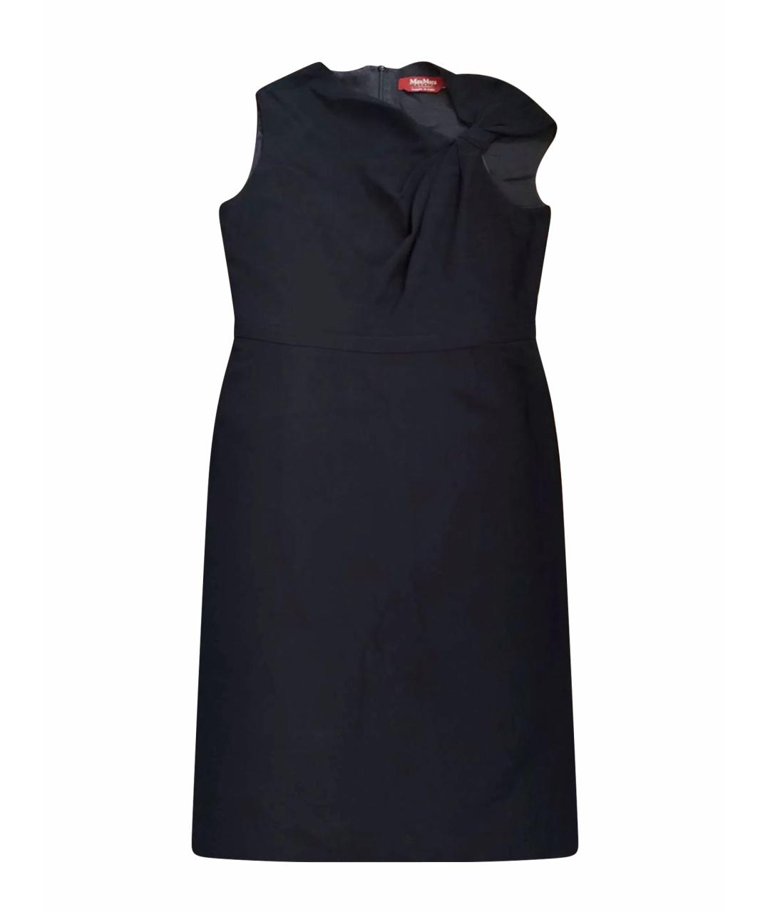 MAX MARA STUDIO Черное вискозное коктейльное платье, фото 1