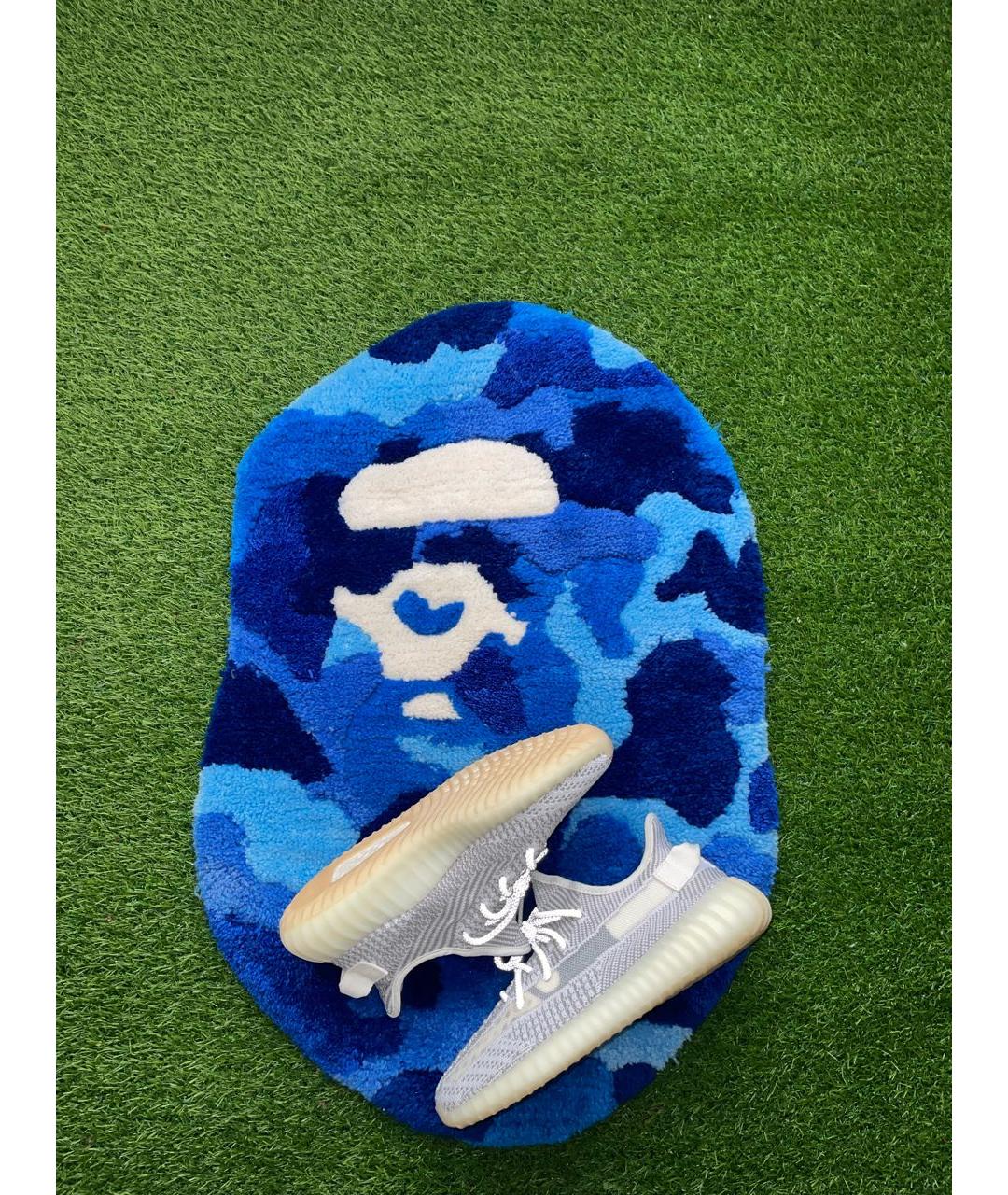 ADIDAS YEEZY Серые текстильные низкие кроссовки / кеды, фото 2