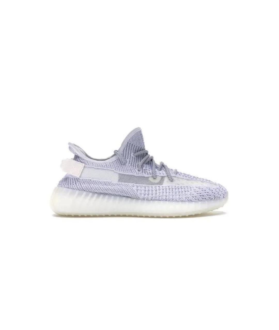 ADIDAS YEEZY Серые текстильные низкие кроссовки / кеды, фото 1