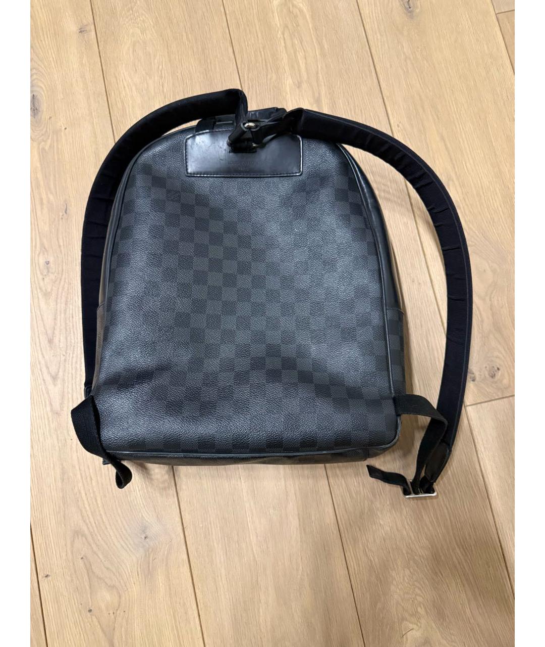 LOUIS VUITTON Черный кожаный рюкзак, фото 2