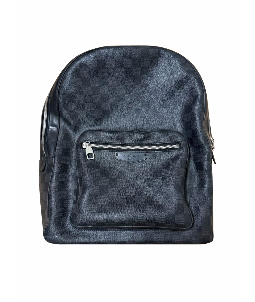 LOUIS VUITTON Черный кожаный рюкзак, фото 1