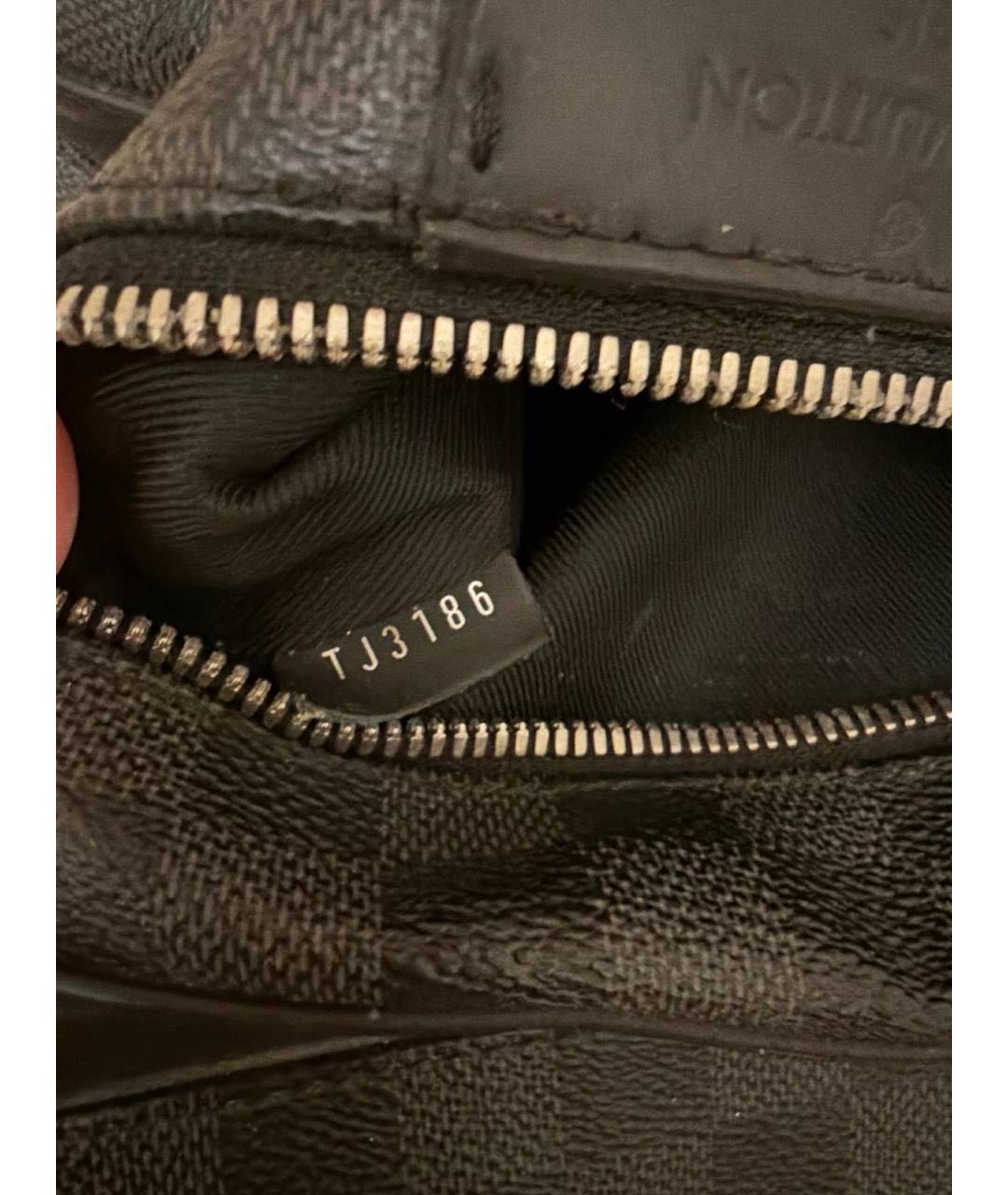 LOUIS VUITTON Черный кожаный рюкзак, фото 7