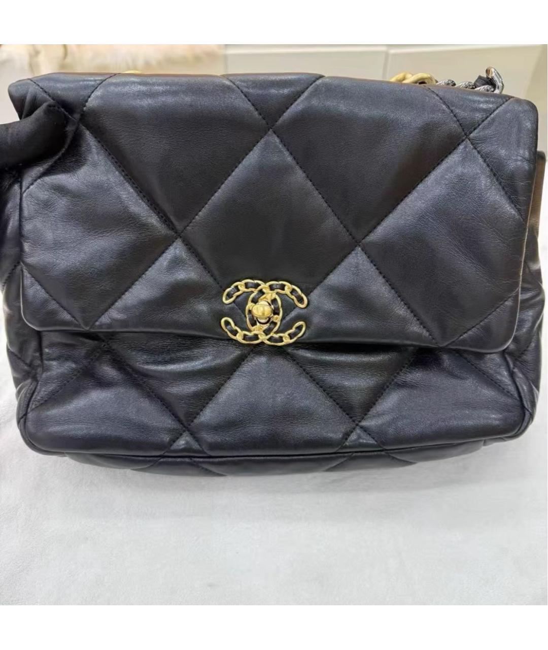 CHANEL Черная кожаная сумка через плечо, фото 6