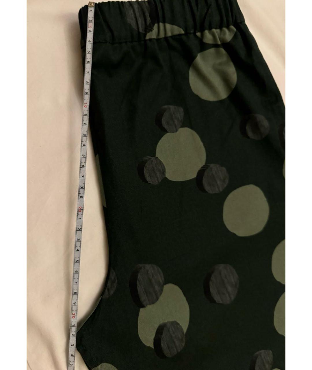 MAX MARA Хаки хлопковые брюки широкие, фото 6