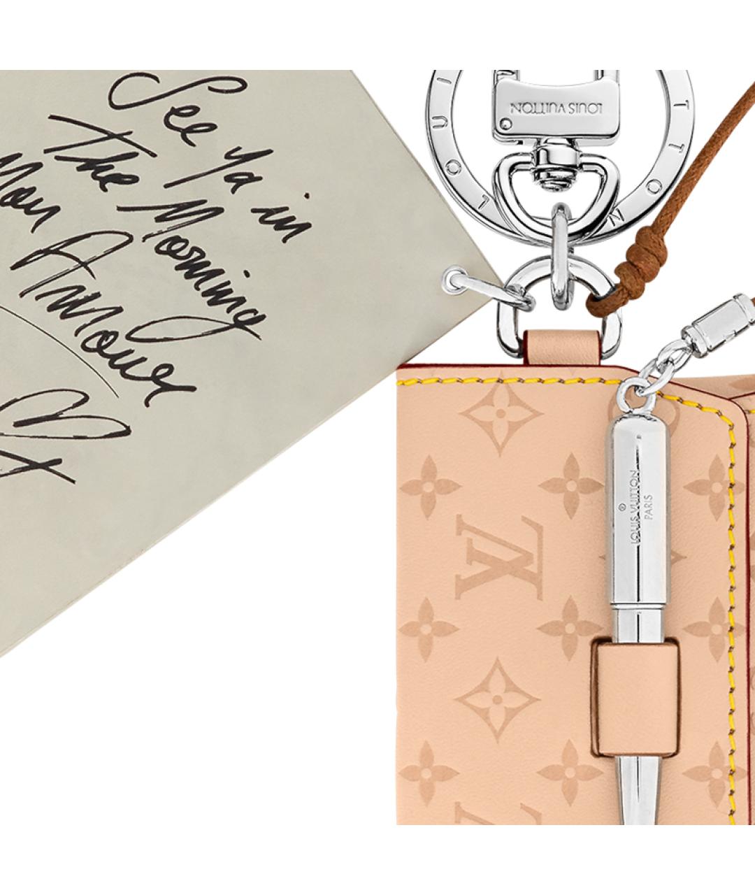 LOUIS VUITTON Бежевый брелок, фото 3