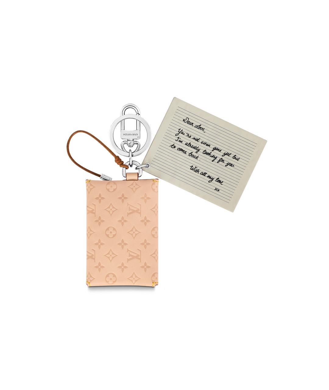 LOUIS VUITTON Бежевый брелок, фото 2