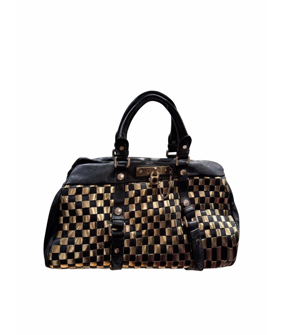 MARC BY MARC JACOBS Черная кожаная сумка с короткими ручками, фото 1