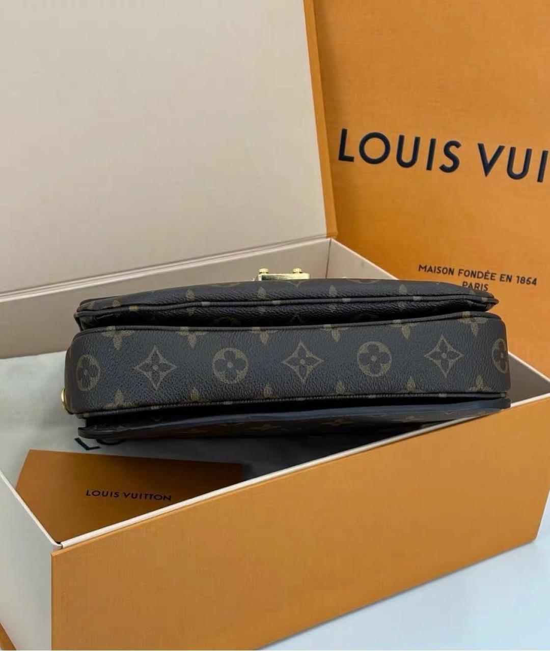 LOUIS VUITTON Коричневая сумка через плечо, фото 3