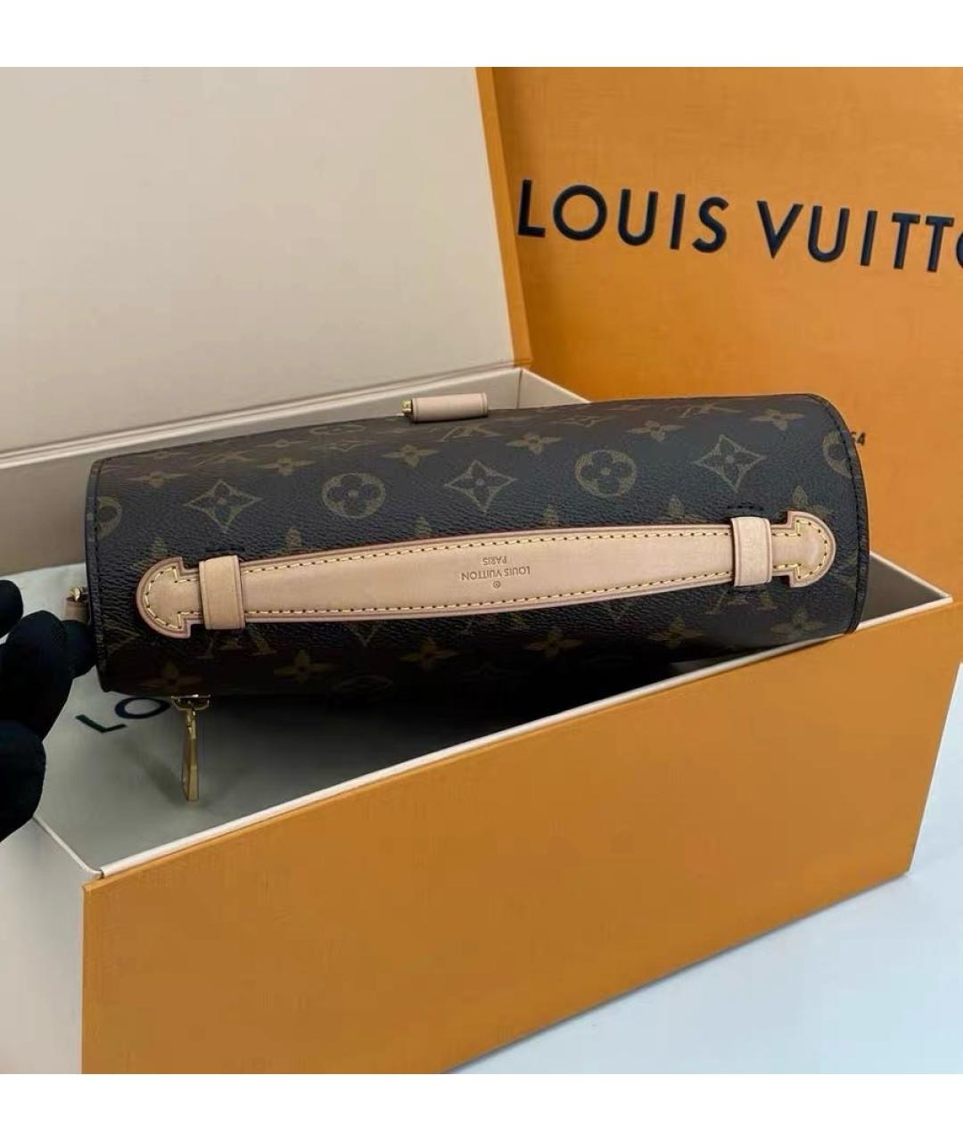 LOUIS VUITTON Коричневая сумка через плечо, фото 5