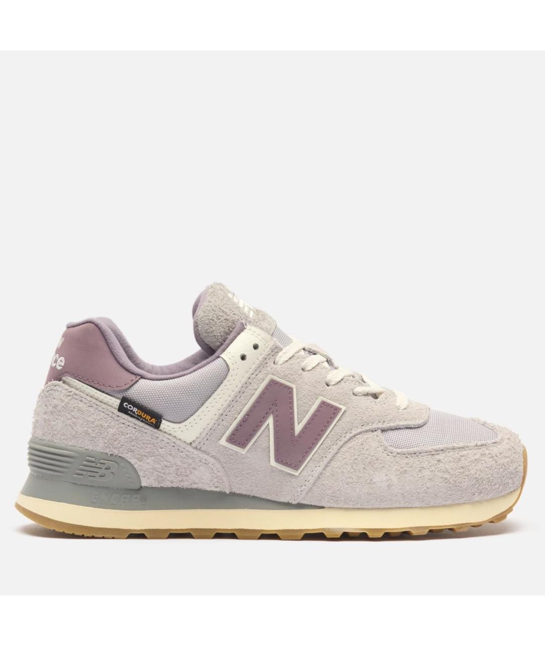 NEW BALANCE Фиолетовые замшевые низкие кроссовки / кеды, фото 7