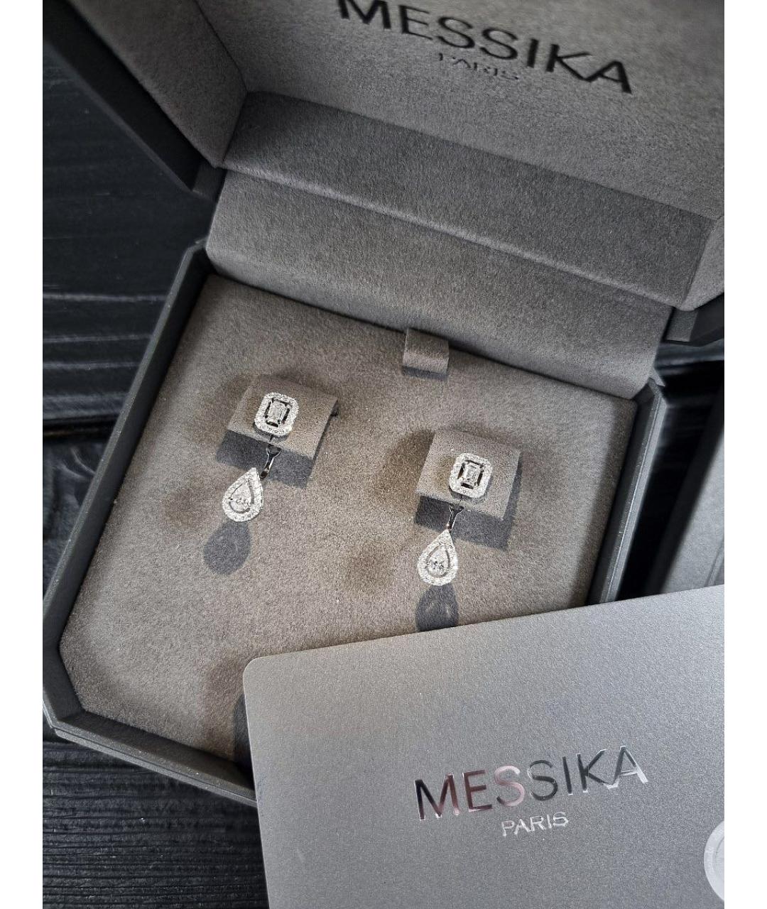 MESSIKA Серебряные серьги из белого золота, фото 4