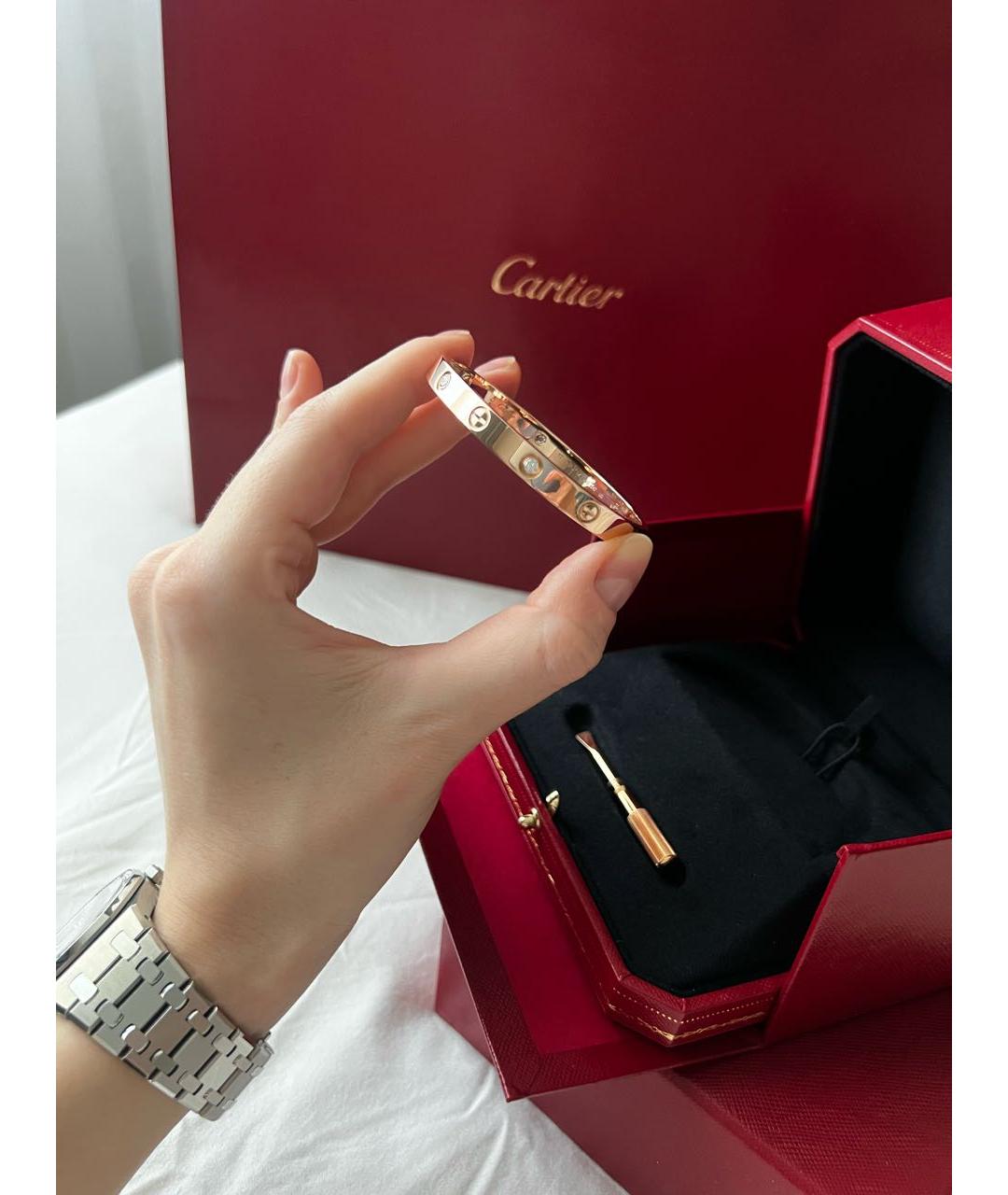 CARTIER Золотой браслет из розового золота, фото 5