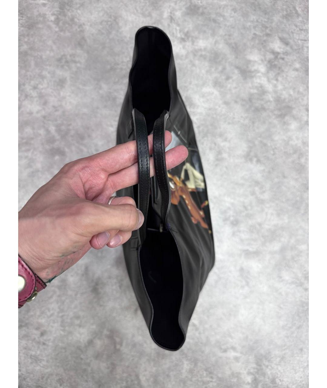 GIVENCHY Черная кожаная сумка тоут, фото 4