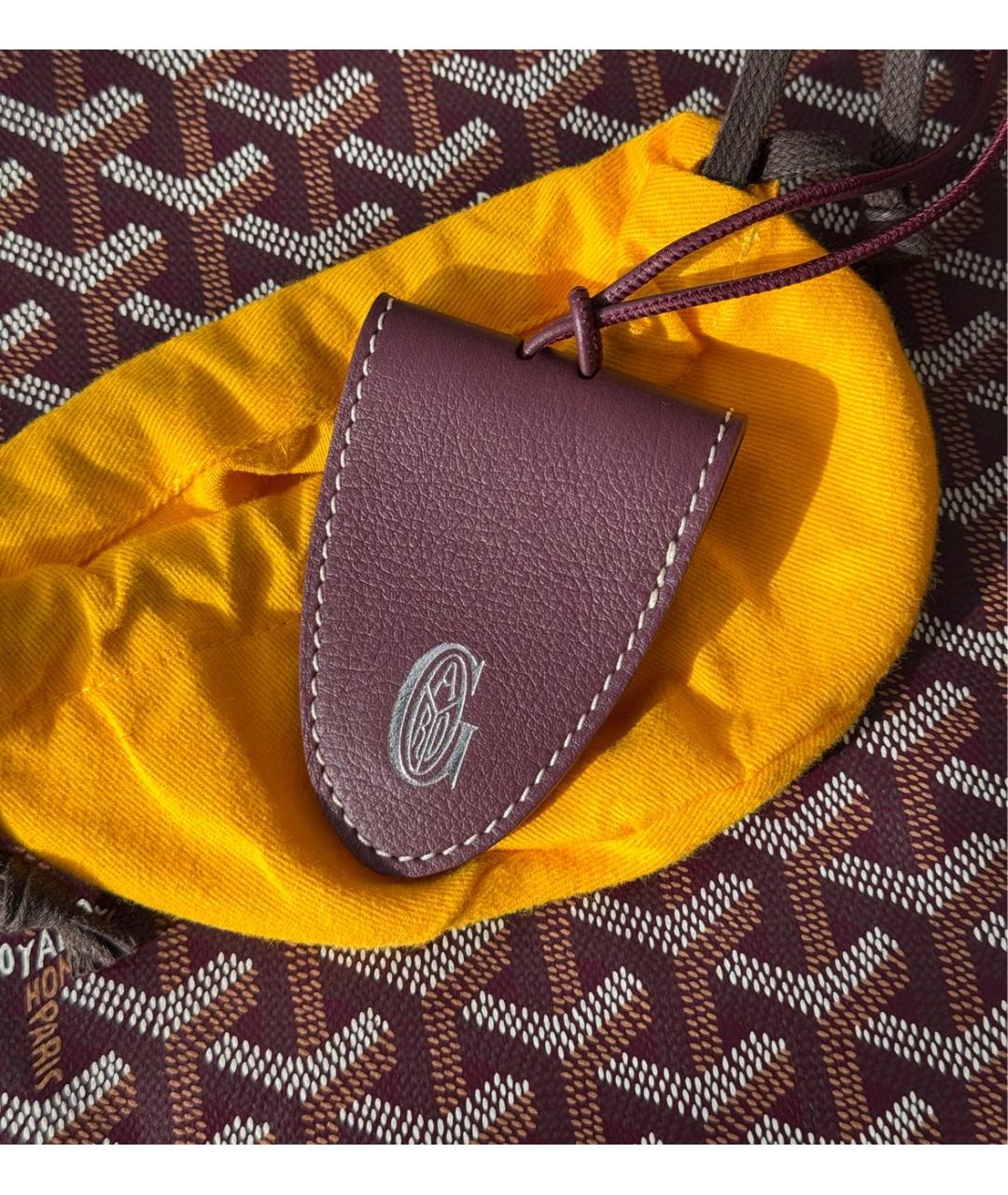 GOYARD Бордовая сумка тоут, фото 6
