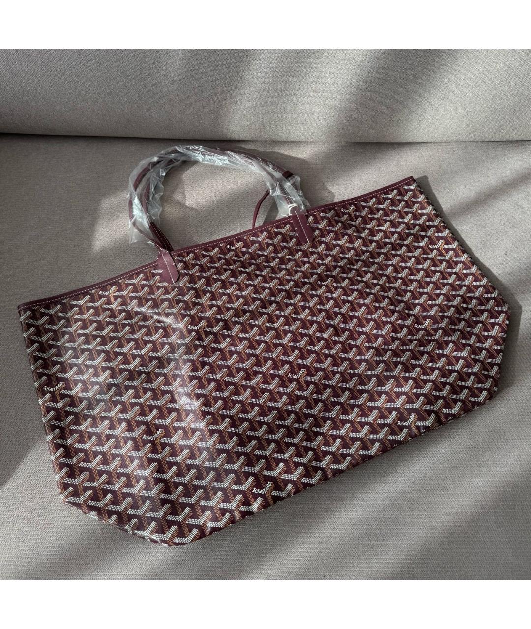 GOYARD Бордовая сумка тоут, фото 2