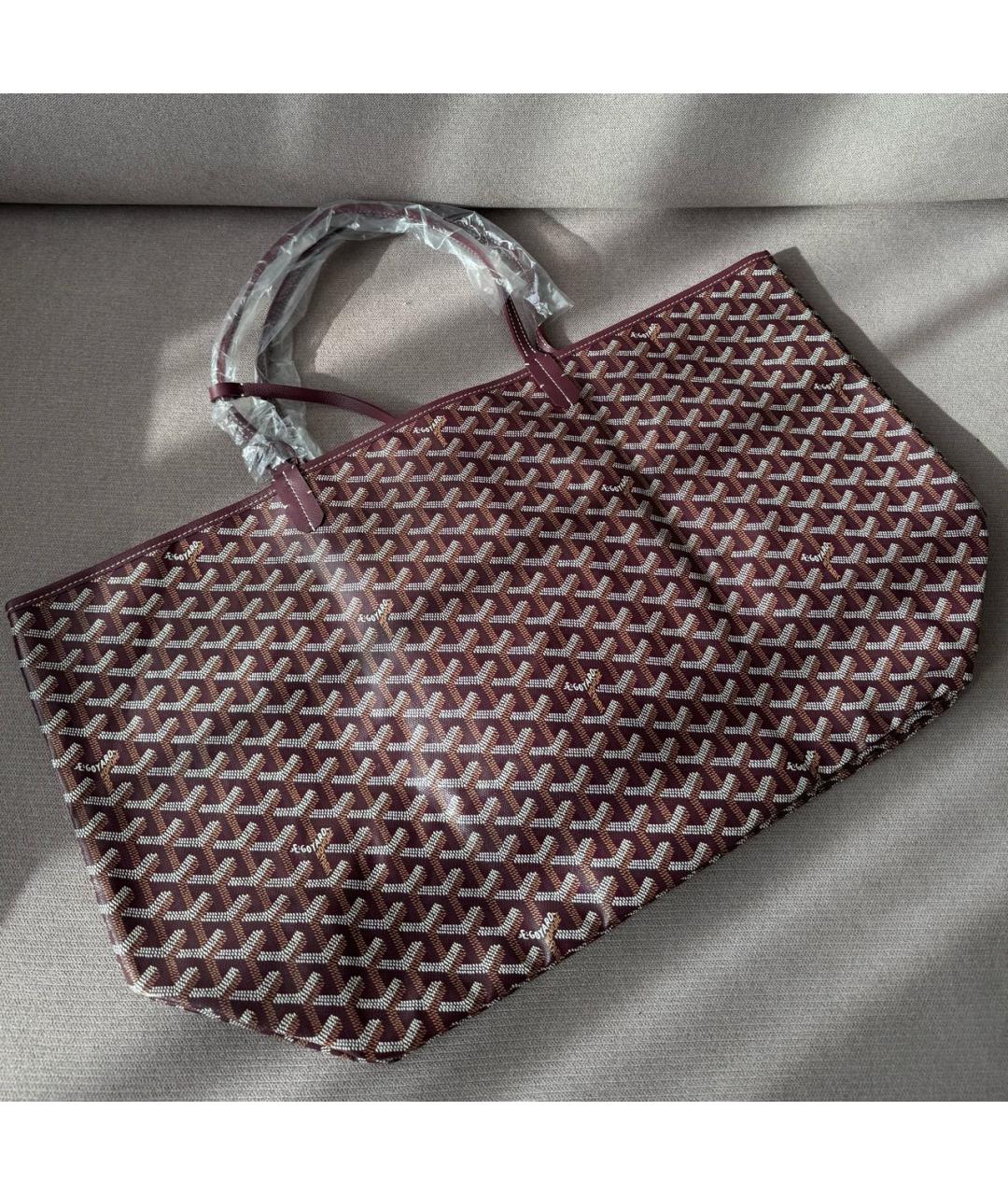GOYARD Бордовая сумка тоут, фото 3