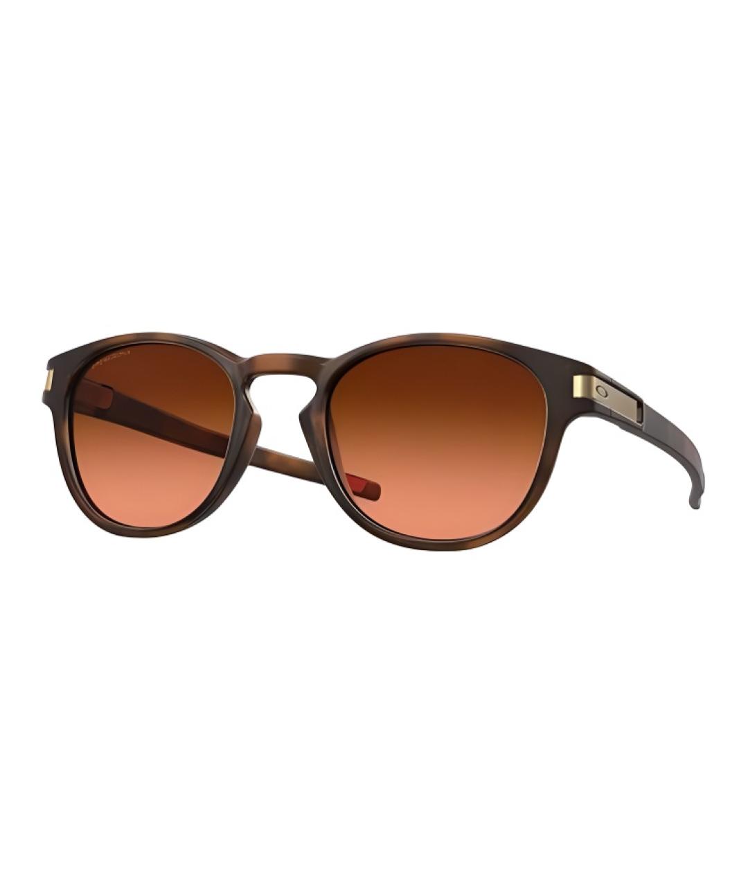OAKLEY Коричневые пластиковые солнцезащитные очки, фото 1