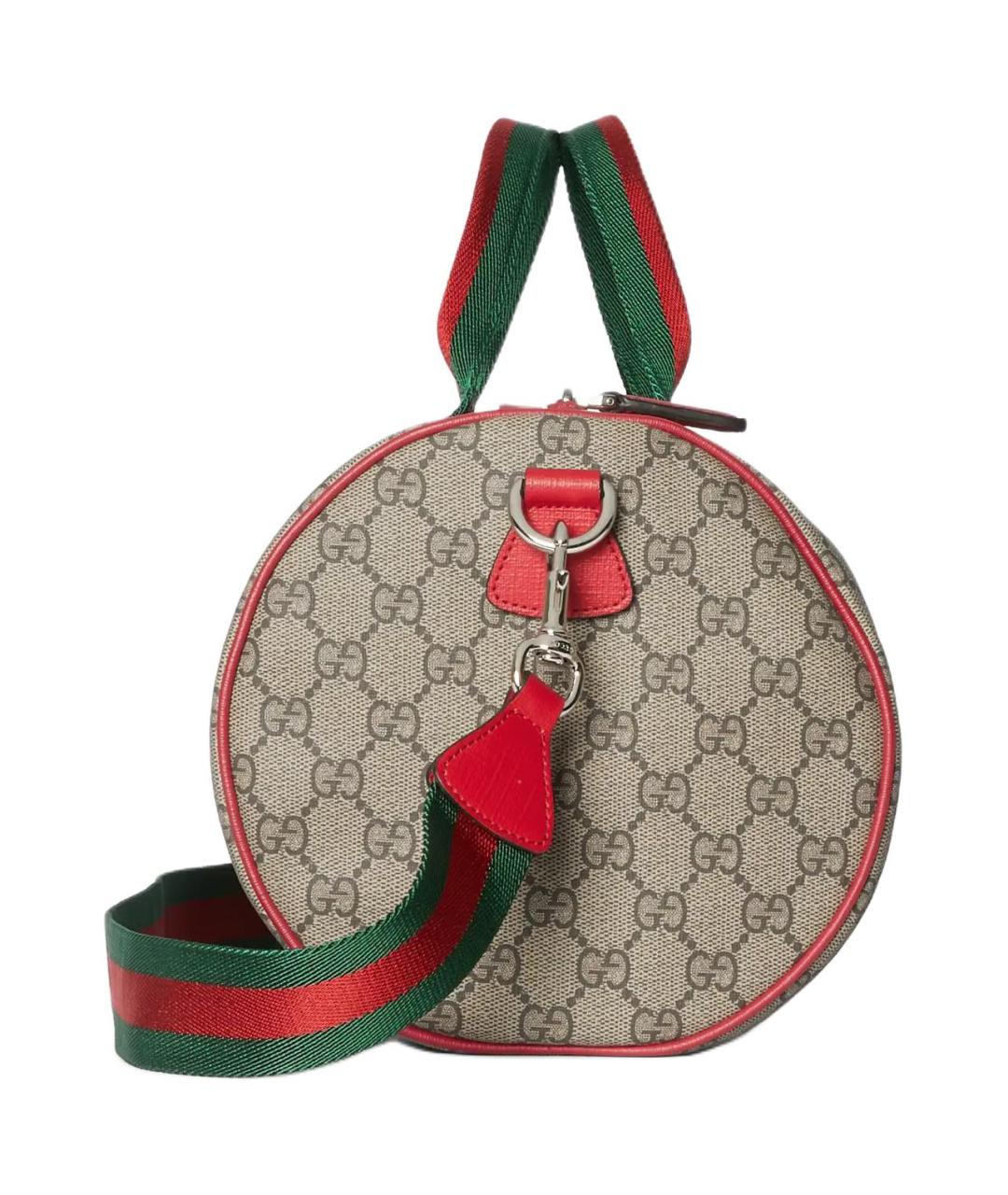 GUCCI Бежевая сумка через плечо из канвы, фото 3