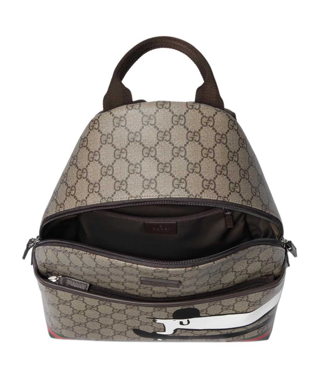GUCCI Коричневый рюкзак, фото 4