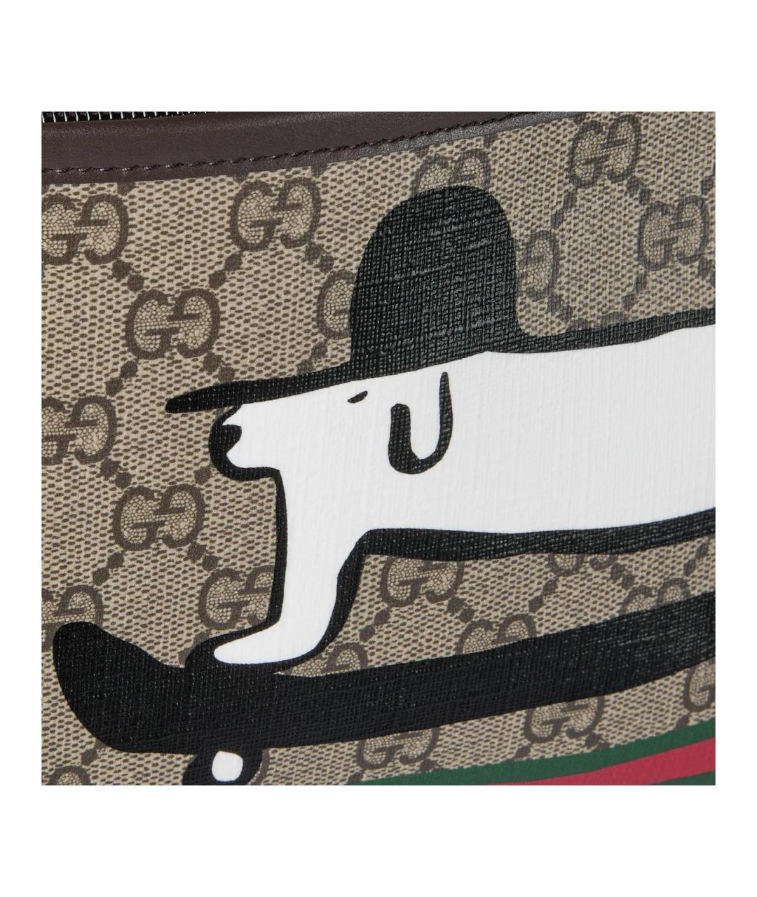 GUCCI Коричневый рюкзак, фото 5
