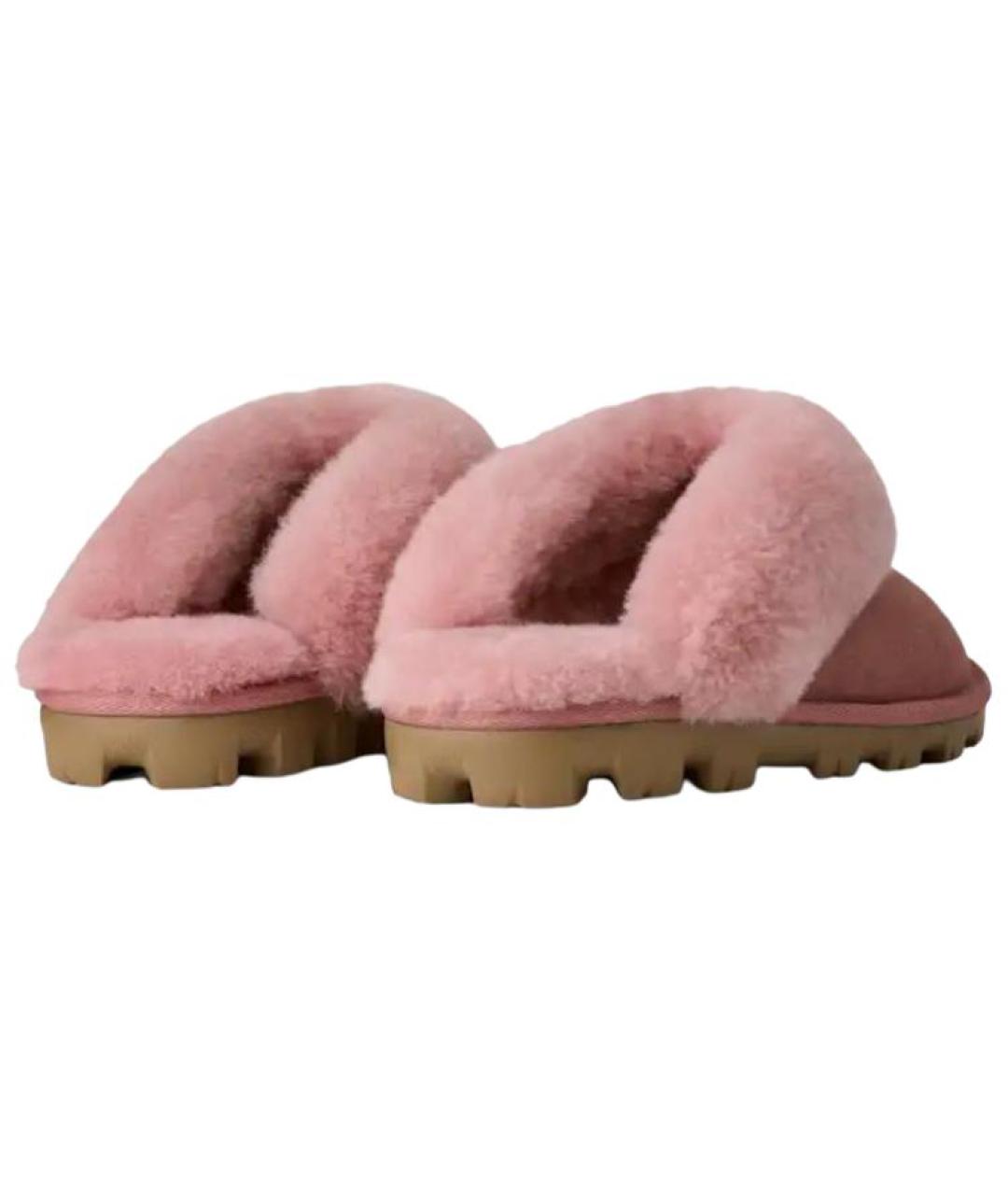 UGG Розовые замшевые мюли, фото 3