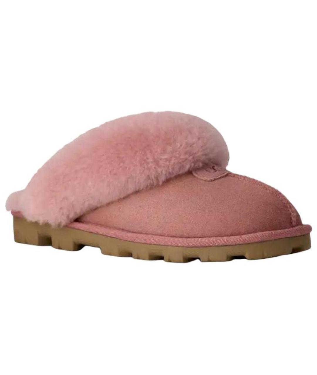 UGG Розовые замшевые мюли, фото 2