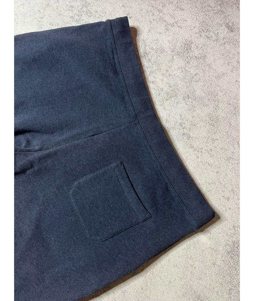 CANALI Темно-синие хлопковые повседневные брюки, фото 3