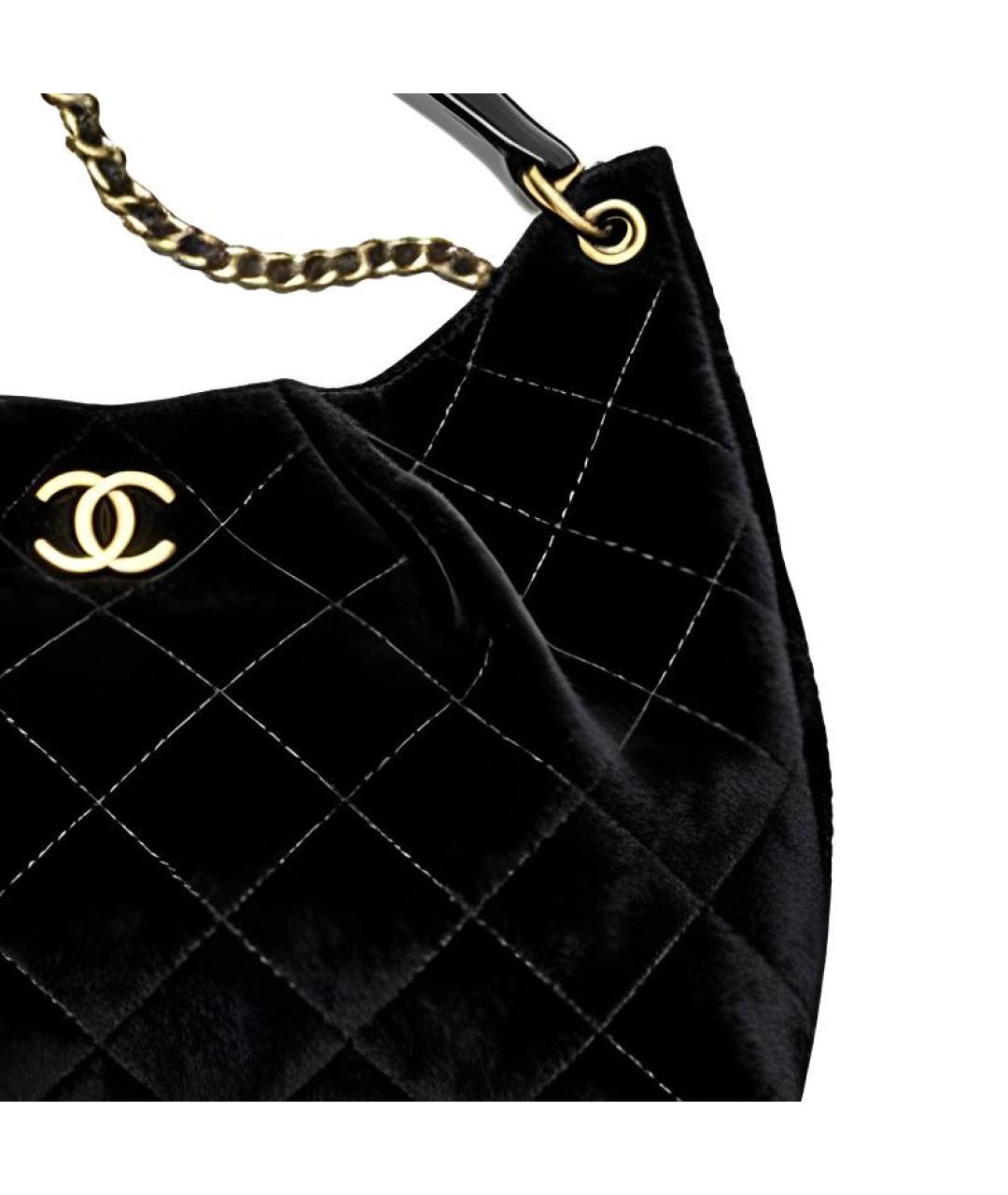 CHANEL Черная сумка через плечо, фото 3