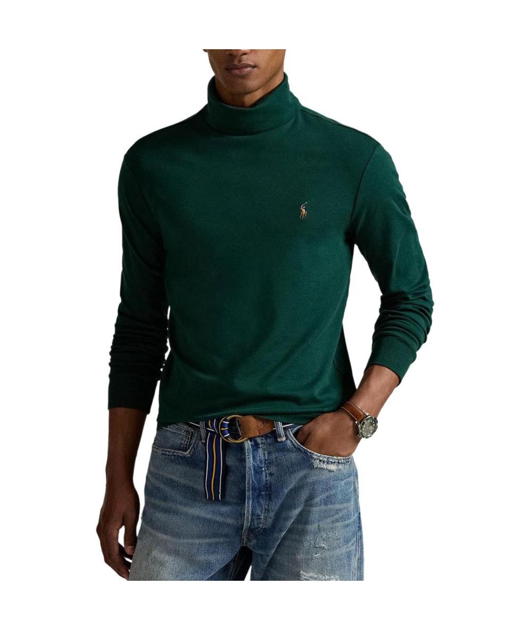 POLO RALPH LAUREN Зеленый джемпер / свитер, фото 3