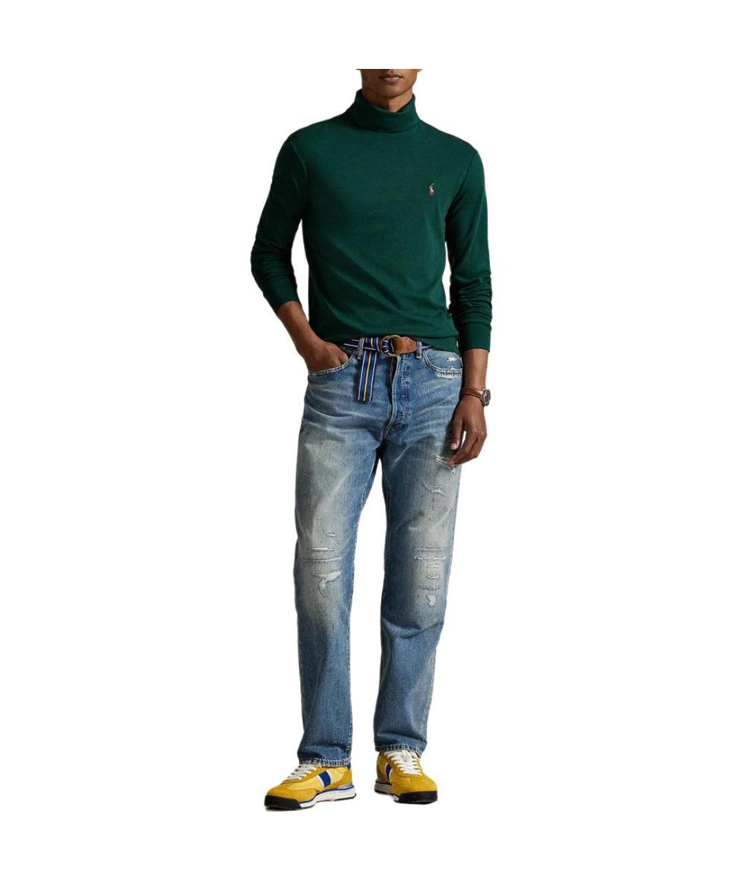 POLO RALPH LAUREN Зеленый джемпер / свитер, фото 2