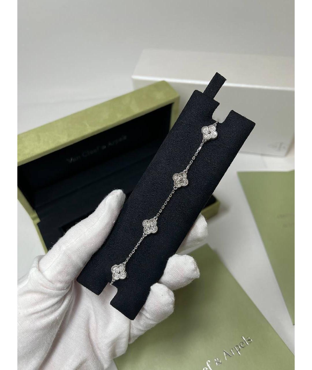 VAN CLEEF & ARPELS Серебряный браслет из белого золота, фото 2