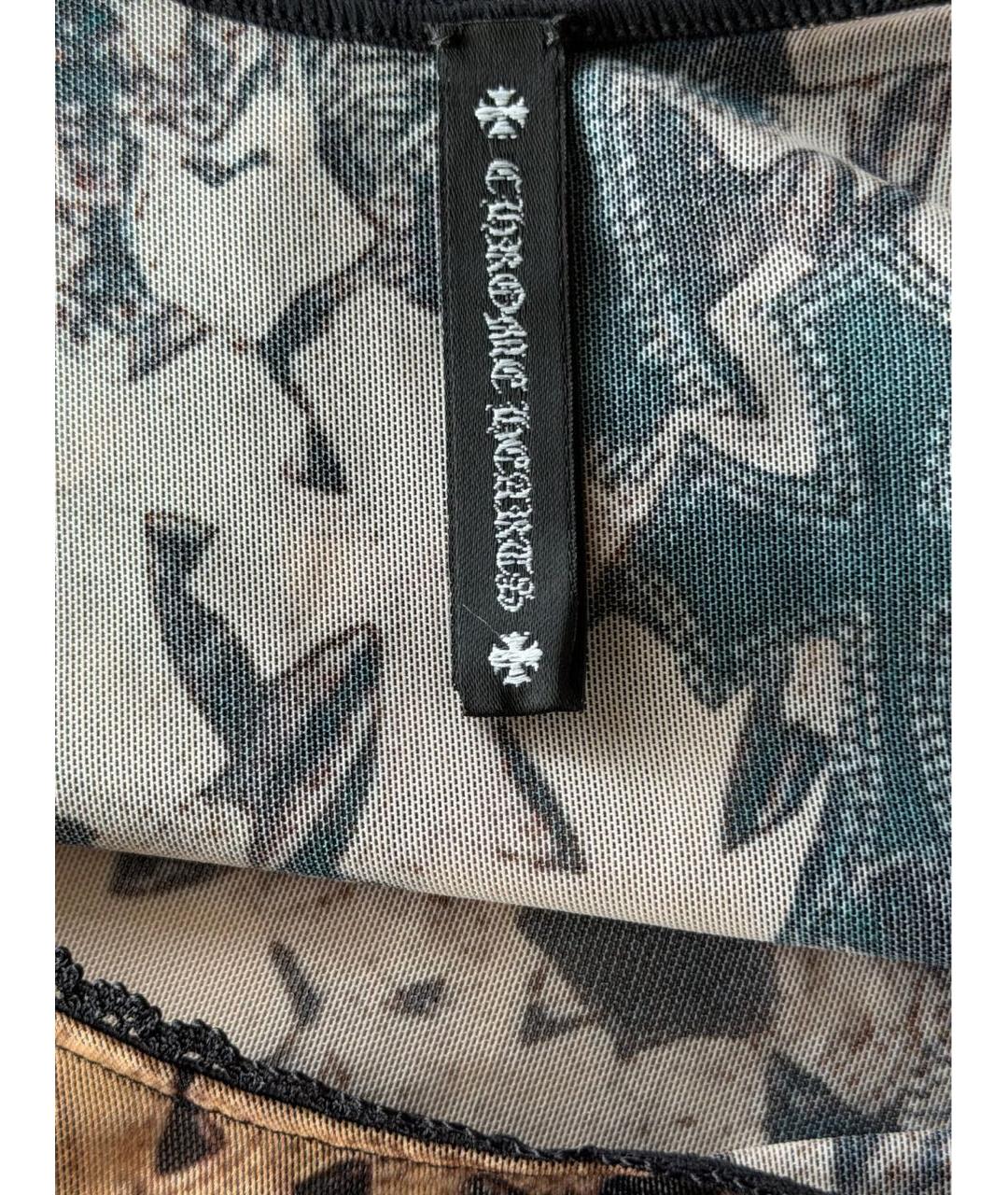 CHROME HEARTS Коричневое полиэстеровое боди, фото 3