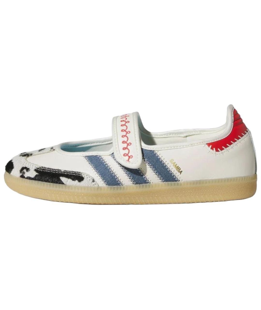 ADIDAS Белые кожаные балетки, фото 7