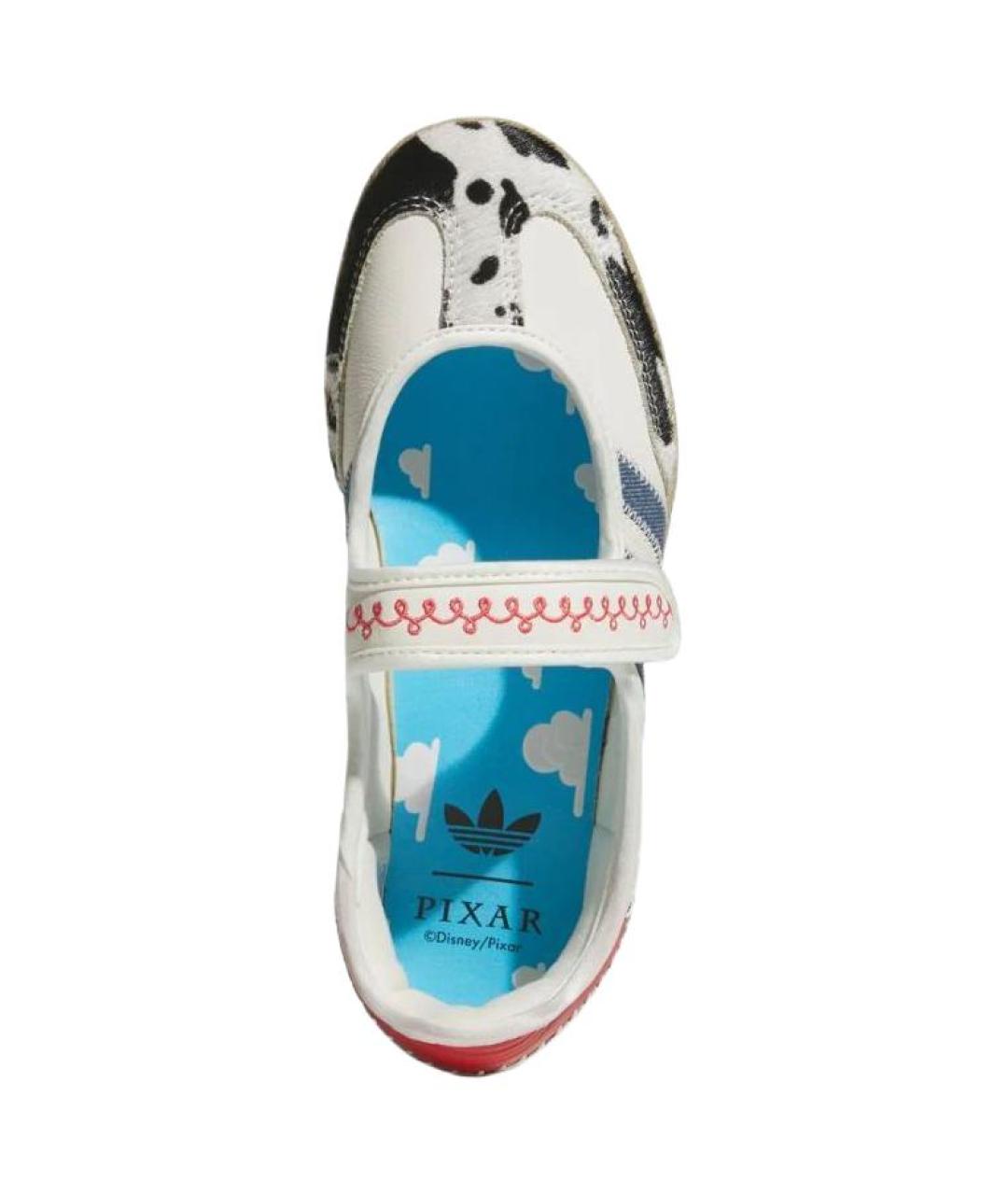 ADIDAS Белые кожаные балетки, фото 3