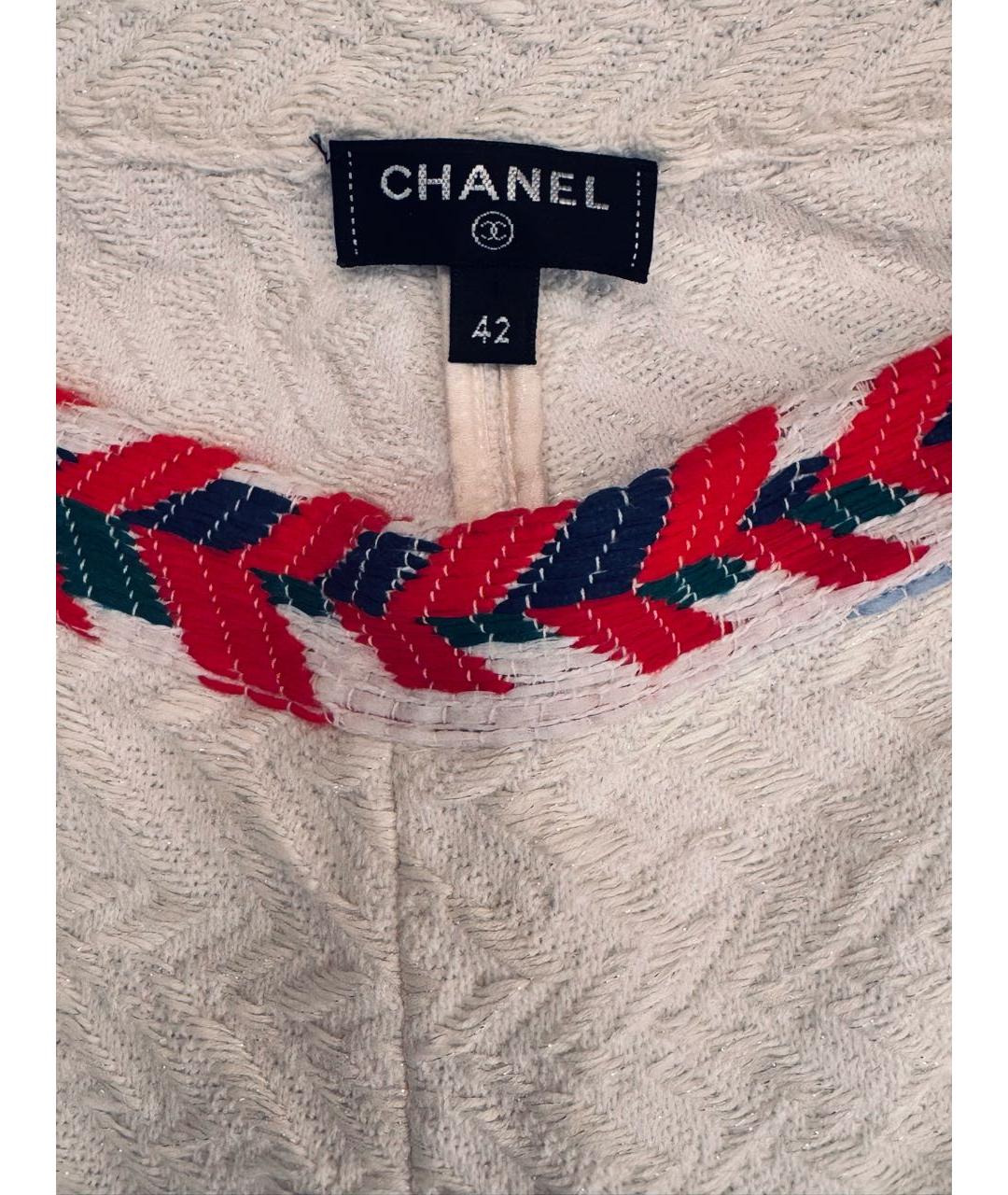 CHANEL Мульти хлопковый костюм с брюками, фото 7