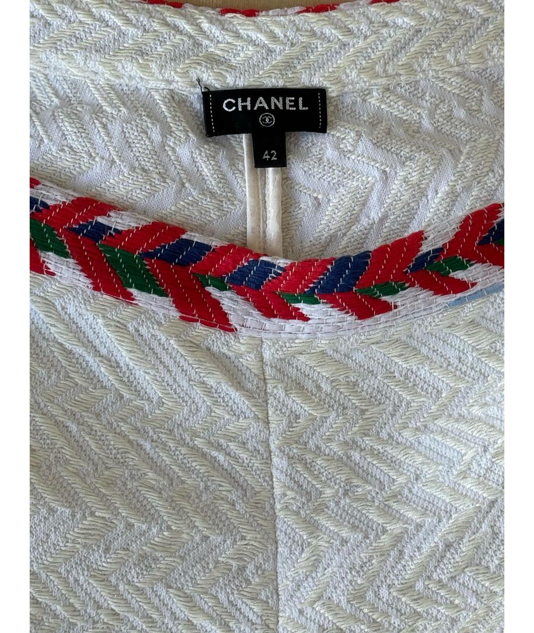 CHANEL Мульти хлопковый костюм с брюками, фото 7