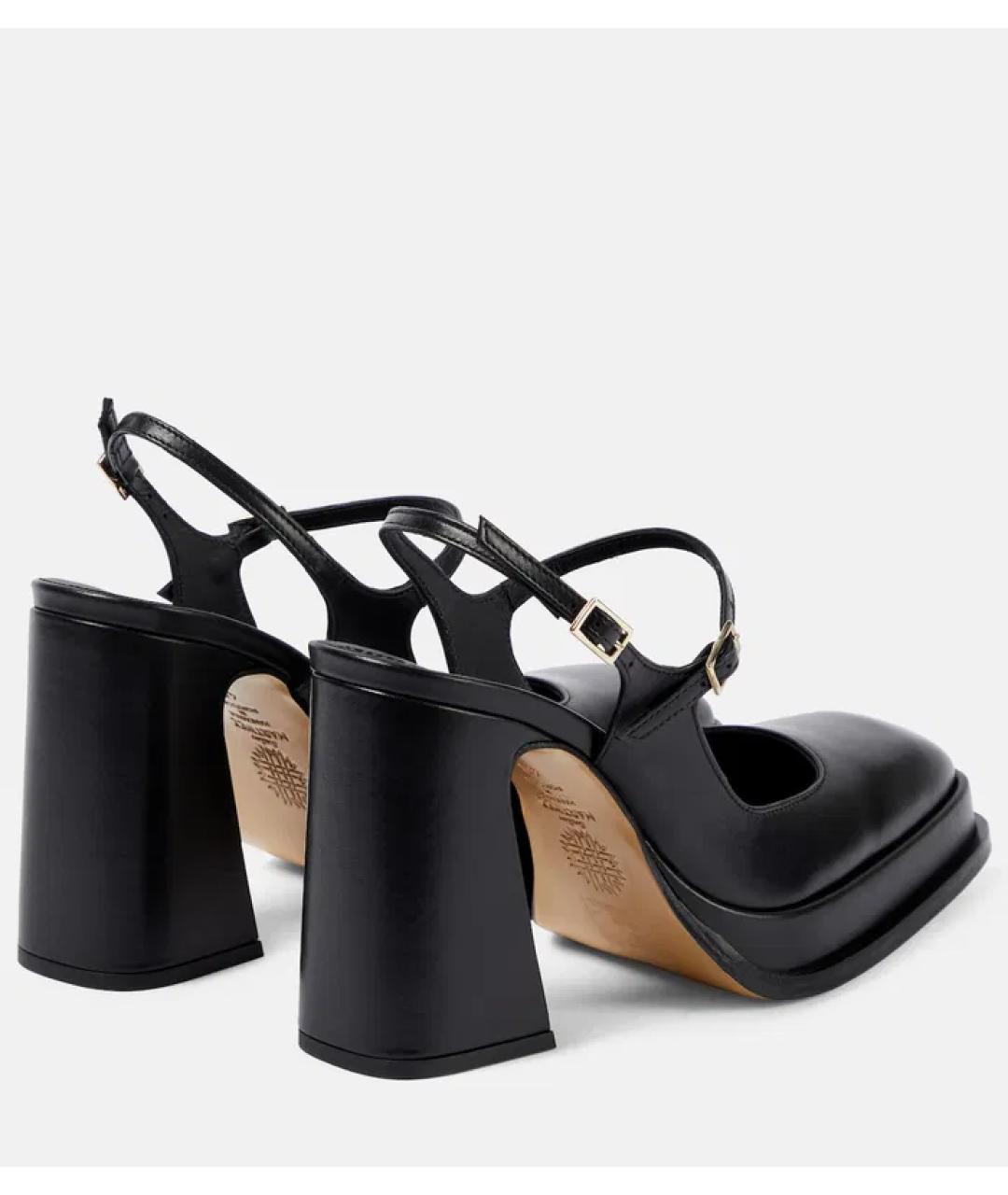SOULIERS MARTINEZ Черные кожаные туфли, фото 2