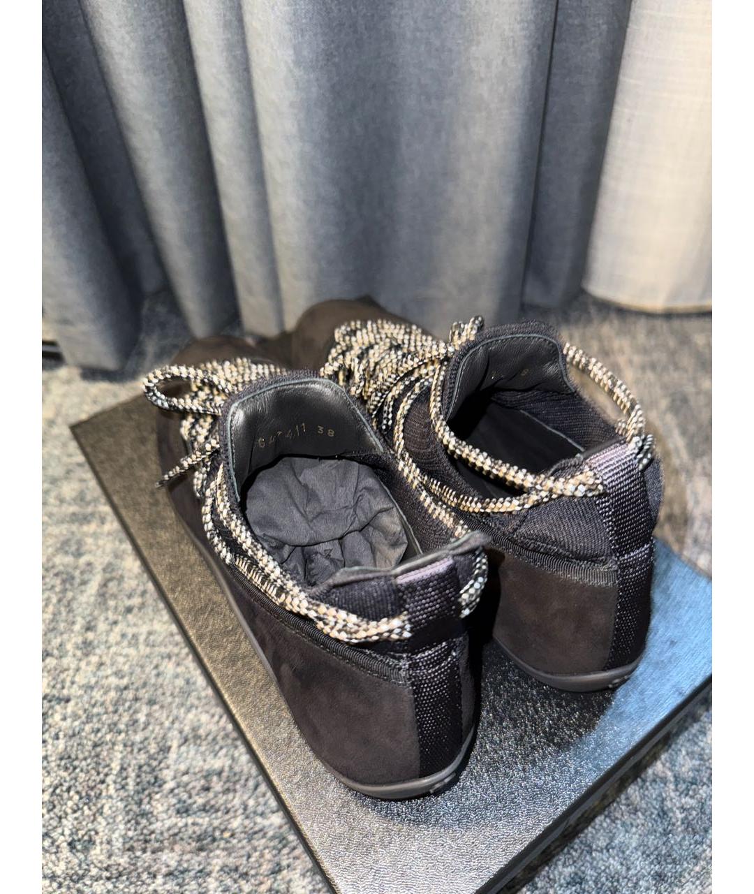 CHANEL Черные кроссовки, фото 3