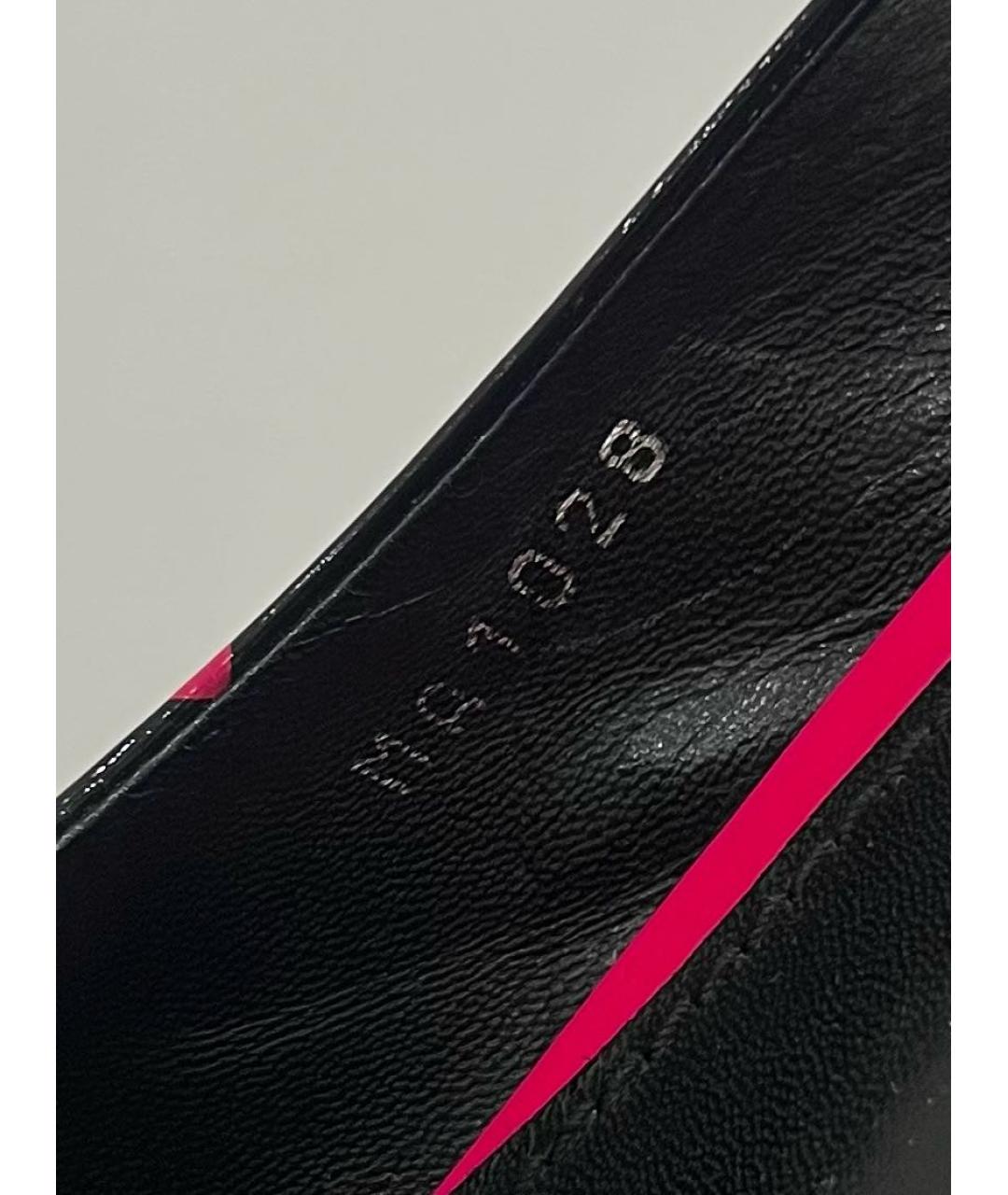 LOUIS VUITTON Черные туфли из лакированной кожи, фото 7