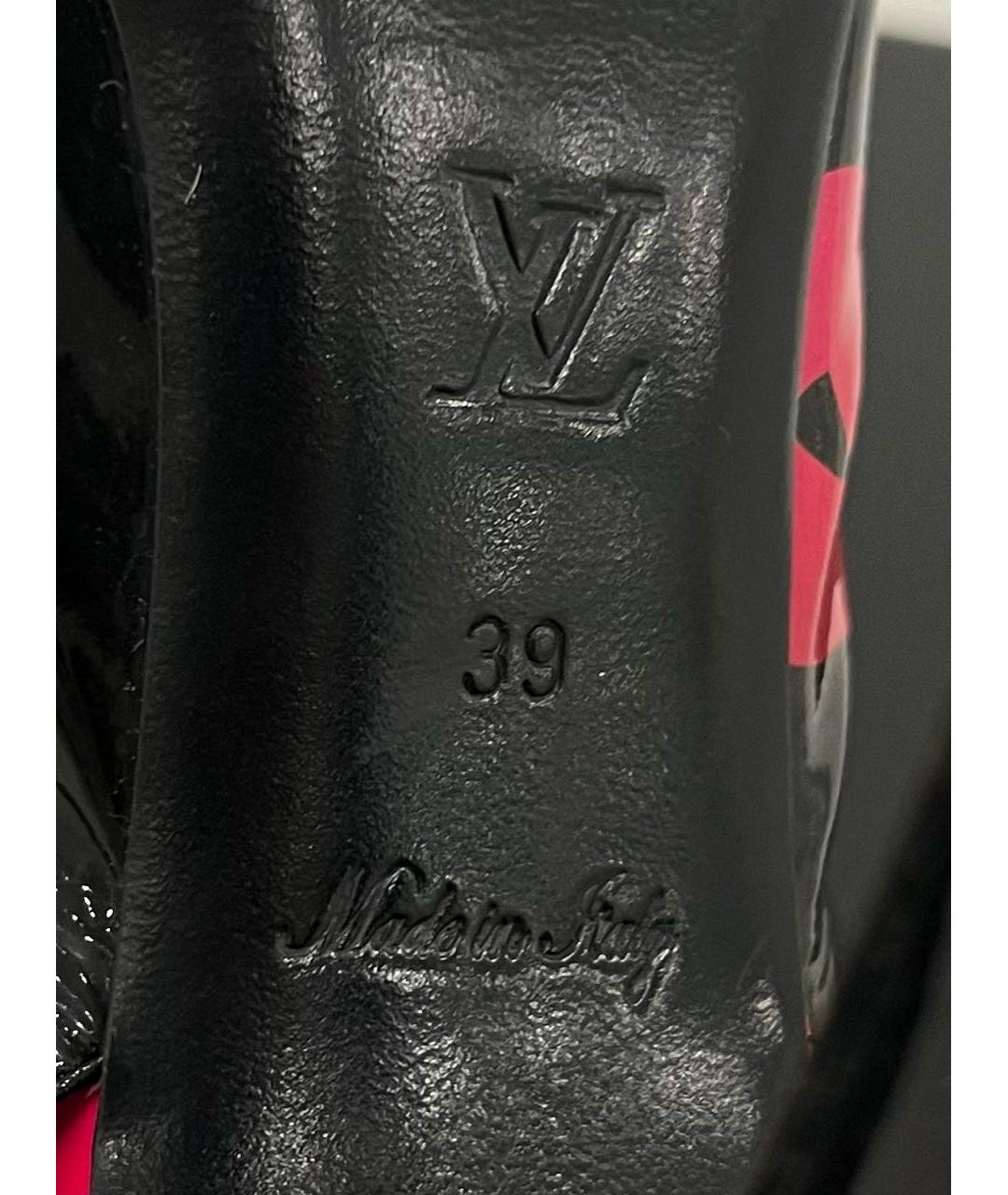 LOUIS VUITTON Черные туфли из лакированной кожи, фото 6