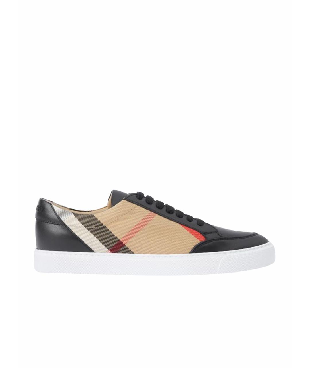 BURBERRY Кожаные кеды, фото 1