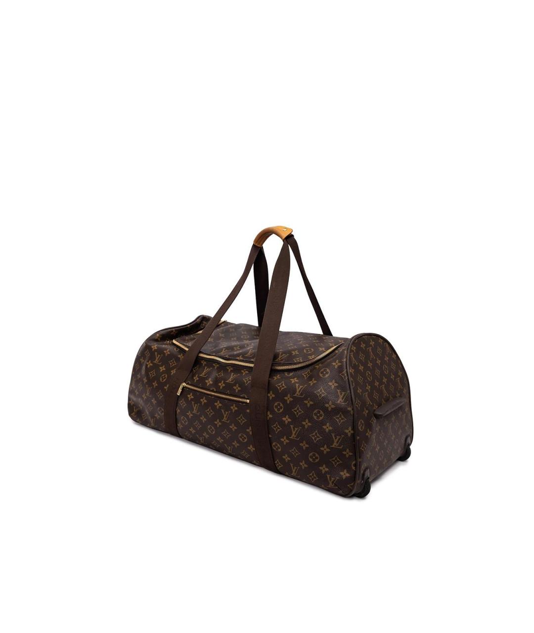 LOUIS VUITTON Коричневая кожаная сумка тоут, фото 2