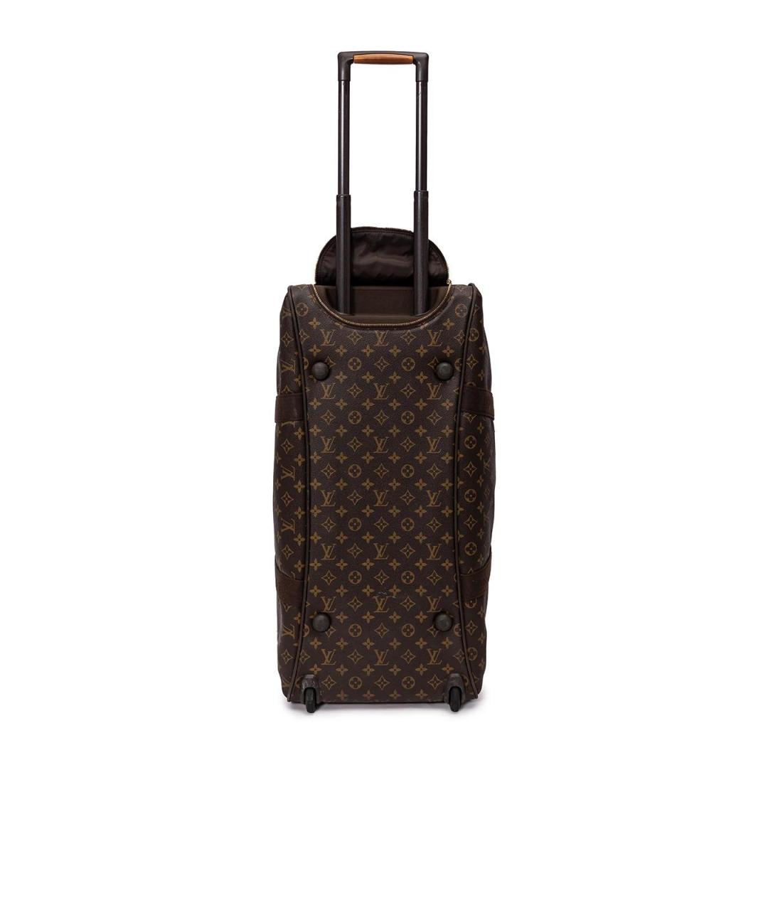 LOUIS VUITTON Коричневая кожаная сумка тоут, фото 5
