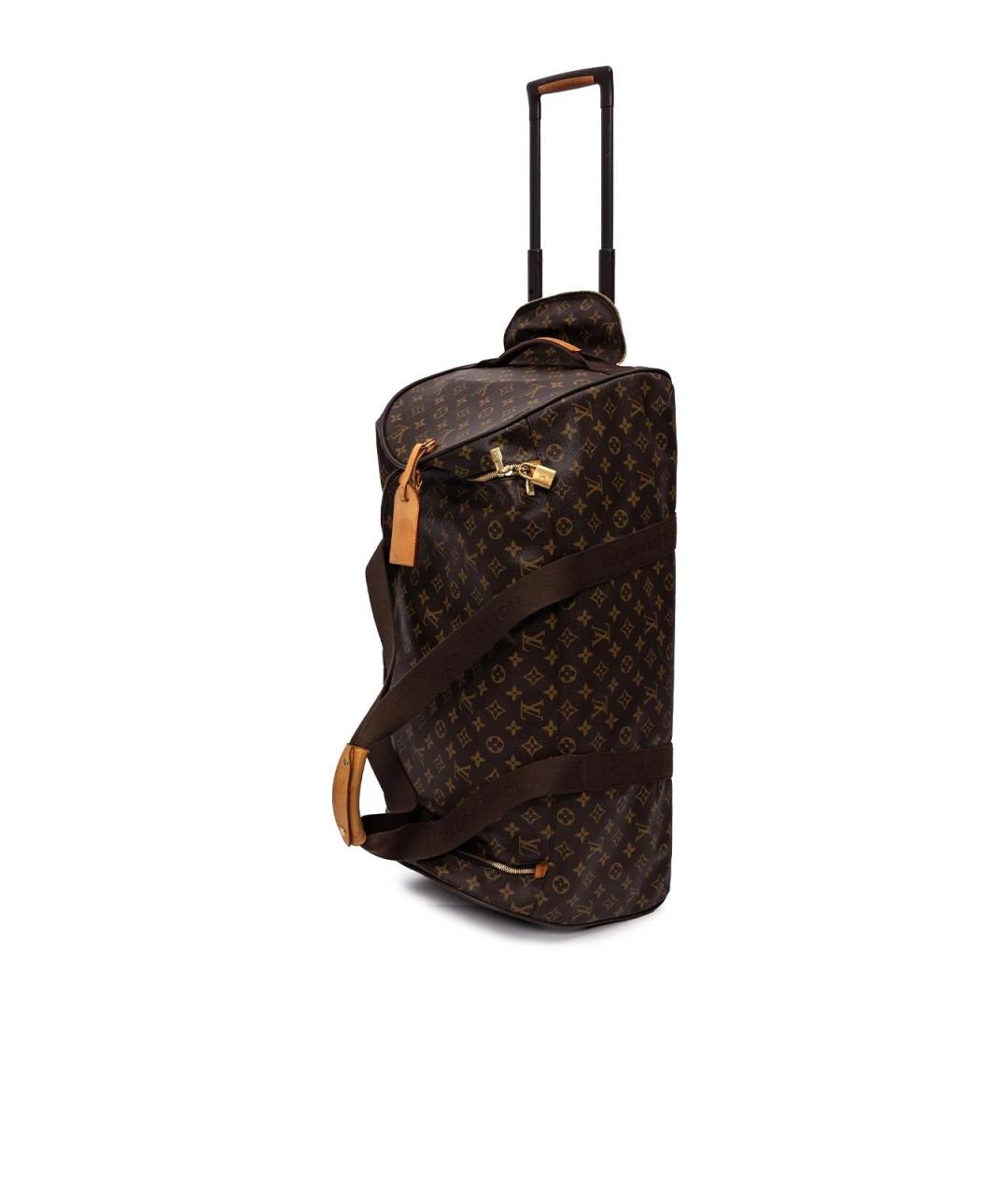 LOUIS VUITTON Коричневая кожаная сумка тоут, фото 4