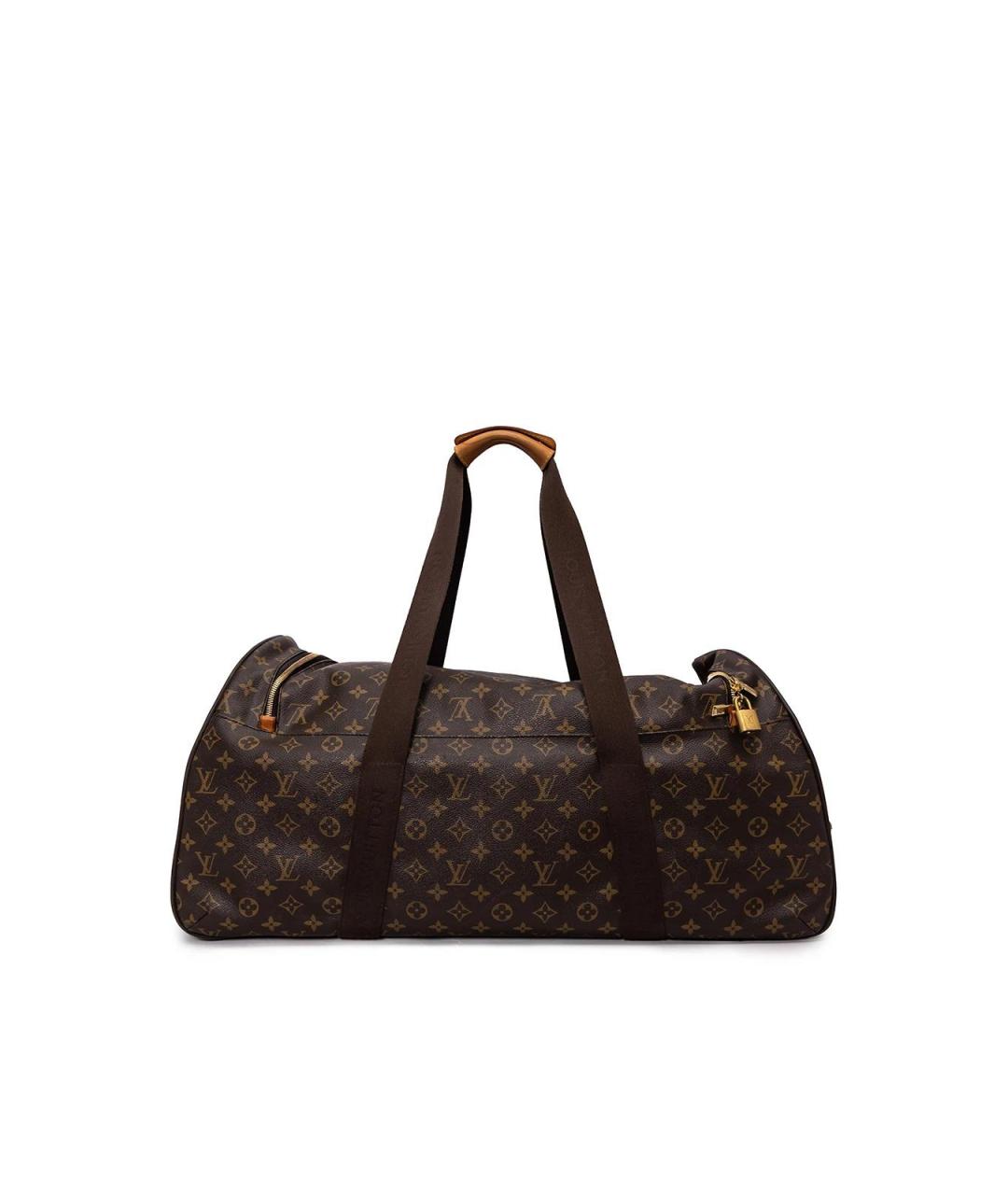 LOUIS VUITTON Коричневая кожаная сумка тоут, фото 3