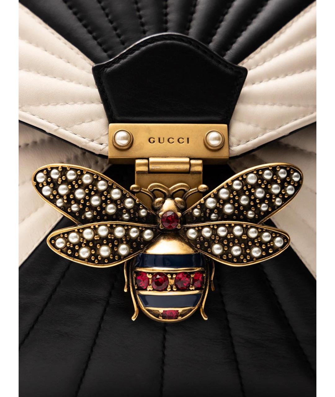 GUCCI Черный кожаный рюкзак, фото 5