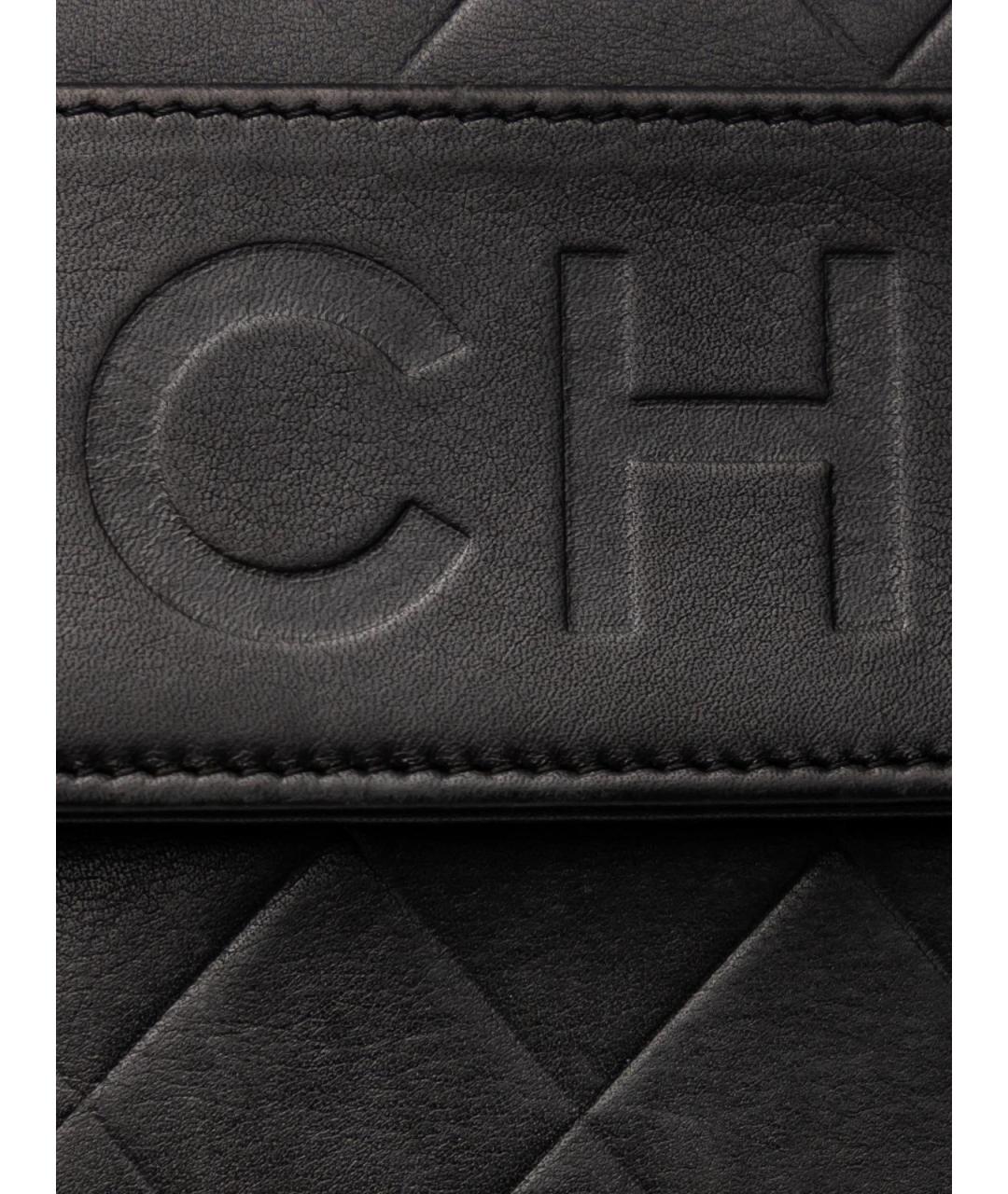 CHANEL Черная кожаная сумка тоут, фото 8
